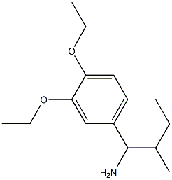 1-(3,4-diethoxyphenyl)-2-methylbutan-1-amine Struktur