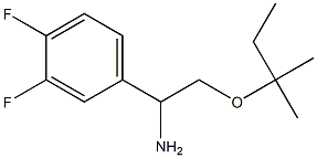 1-(3,4-difluorophenyl)-2-[(2-methylbutan-2-yl)oxy]ethan-1-amine Struktur