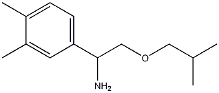 1-(3,4-dimethylphenyl)-2-(2-methylpropoxy)ethan-1-amine Struktur