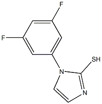 1-(3,5-difluorophenyl)-1H-imidazole-2-thiol Struktur