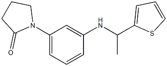 1-(3-{[1-(thiophen-2-yl)ethyl]amino}phenyl)pyrrolidin-2-one Struktur