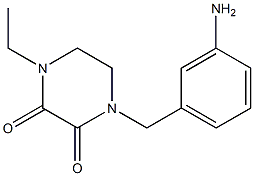 1-(3-aminobenzyl)-4-ethylpiperazine-2,3-dione Struktur