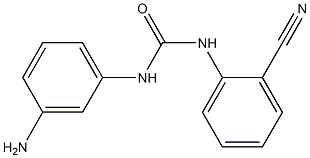 1-(3-aminophenyl)-3-(2-cyanophenyl)urea Struktur