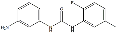 1-(3-aminophenyl)-3-(2-fluoro-5-methylphenyl)urea Struktur