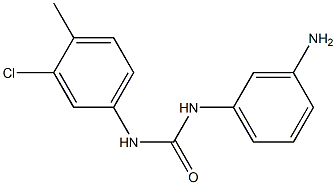 1-(3-aminophenyl)-3-(3-chloro-4-methylphenyl)urea Struktur