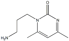 1-(3-aminopropyl)-4,6-dimethylpyrimidin-2(1H)-one Struktur