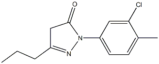 1-(3-chloro-4-methylphenyl)-3-propyl-4,5-dihydro-1H-pyrazol-5-one Structure