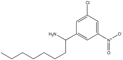 1-(3-chloro-5-nitrophenyl)octan-1-amine Struktur