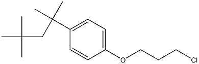 1-(3-chloropropoxy)-4-(2,4,4-trimethylpentan-2-yl)benzene Struktur