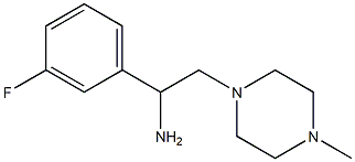 1-(3-fluorophenyl)-2-(4-methylpiperazin-1-yl)ethan-1-amine Struktur