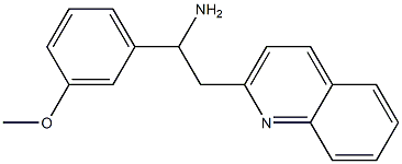 1-(3-methoxyphenyl)-2-(quinolin-2-yl)ethan-1-amine Struktur