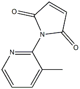 1-(3-methylpyridin-2-yl)-2,5-dihydro-1H-pyrrole-2,5-dione Struktur