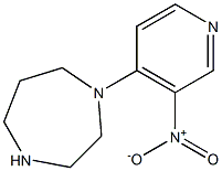 1-(3-nitropyridin-4-yl)-1,4-diazepane Struktur