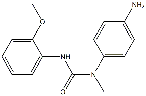 1-(4-aminophenyl)-3-(2-methoxyphenyl)-1-methylurea Struktur