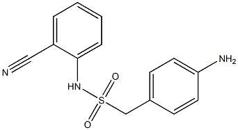 1-(4-aminophenyl)-N-(2-cyanophenyl)methanesulfonamide Struktur