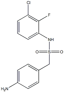 1-(4-aminophenyl)-N-(3-chloro-2-fluorophenyl)methanesulfonamide Struktur