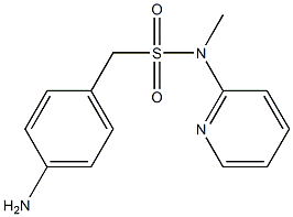 1-(4-aminophenyl)-N-methyl-N-(pyridin-2-yl)methanesulfonamide Struktur