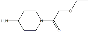 1-(4-aminopiperidin-1-yl)-2-ethoxyethan-1-one Struktur