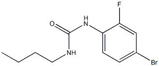 1-(4-bromo-2-fluorophenyl)-3-butylurea Struktur