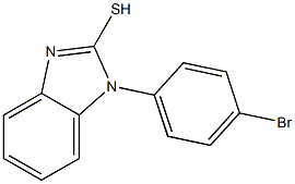 1-(4-bromophenyl)-1H-1,3-benzodiazole-2-thiol Struktur