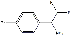 1-(4-bromophenyl)-2,2-difluoroethan-1-amine Struktur