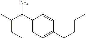 1-(4-butylphenyl)-2-methylbutan-1-amine Struktur