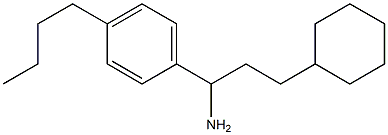 1-(4-butylphenyl)-3-cyclohexylpropan-1-amine Struktur