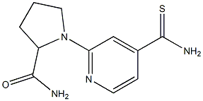 1-(4-carbamothioylpyridin-2-yl)pyrrolidine-2-carboxamide Struktur