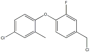 1-(4-chloro-2-methylphenoxy)-4-(chloromethyl)-2-fluorobenzene Structure