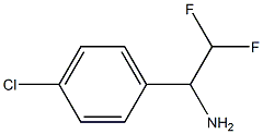 1-(4-chlorophenyl)-2,2-difluoroethan-1-amine Struktur