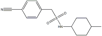 1-(4-cyanophenyl)-N-(4-methylcyclohexyl)methanesulfonamide Struktur