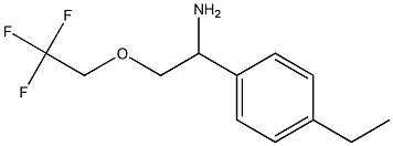 1-(4-ethylphenyl)-2-(2,2,2-trifluoroethoxy)ethan-1-amine Struktur