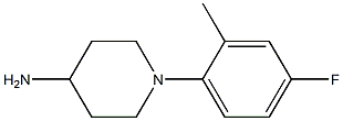 1-(4-fluoro-2-methylphenyl)piperidin-4-amine Struktur