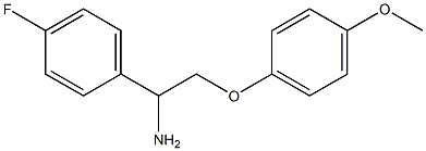 1-(4-fluorophenyl)-2-(4-methoxyphenoxy)ethanamine Struktur