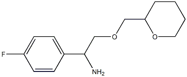 1-(4-fluorophenyl)-2-(oxan-2-ylmethoxy)ethan-1-amine Struktur