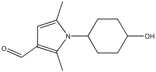 1-(4-hydroxycyclohexyl)-2,5-dimethyl-1H-pyrrole-3-carbaldehyde Struktur