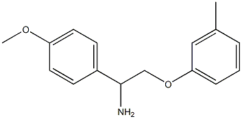 1-(4-methoxyphenyl)-2-(3-methylphenoxy)ethanamine Struktur