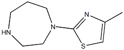 1-(4-methyl-1,3-thiazol-2-yl)-1,4-diazepane Struktur