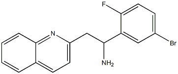 1-(5-bromo-2-fluorophenyl)-2-(quinolin-2-yl)ethan-1-amine Struktur