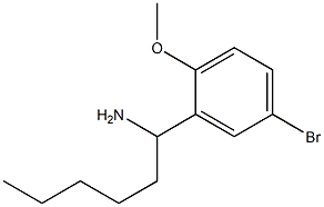 1-(5-bromo-2-methoxyphenyl)hexan-1-amine Struktur