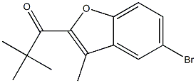 1-(5-bromo-3-methyl-1-benzofuran-2-yl)-2,2-dimethylpropan-1-one Struktur