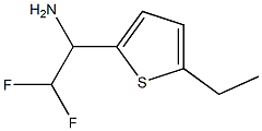 1-(5-ethylthiophen-2-yl)-2,2-difluoroethan-1-amine Struktur