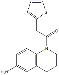 1-(6-amino-1,2,3,4-tetrahydroquinolin-1-yl)-2-(thiophen-2-yl)ethan-1-one Struktur