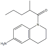 1-(6-amino-1,2,3,4-tetrahydroquinolin-1-yl)-2-methylpentan-1-one Struktur