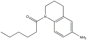 1-(6-amino-1,2,3,4-tetrahydroquinolin-1-yl)hexan-1-one Struktur