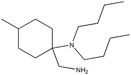 1-(aminomethyl)-N,N-dibutyl-4-methylcyclohexan-1-amine Struktur