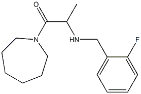 1-(azepan-1-yl)-2-{[(2-fluorophenyl)methyl]amino}propan-1-one Struktur