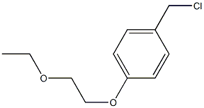 1-(chloromethyl)-4-(2-ethoxyethoxy)benzene Struktur