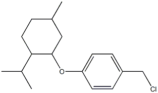 1-(chloromethyl)-4-{[5-methyl-2-(propan-2-yl)cyclohexyl]oxy}benzene Struktur