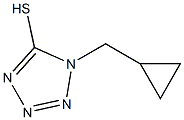 1-(cyclopropylmethyl)-1H-1,2,3,4-tetrazole-5-thiol Struktur